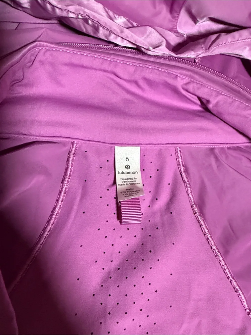 lululemon Pink/purple Hooded Utility Jacket size 6